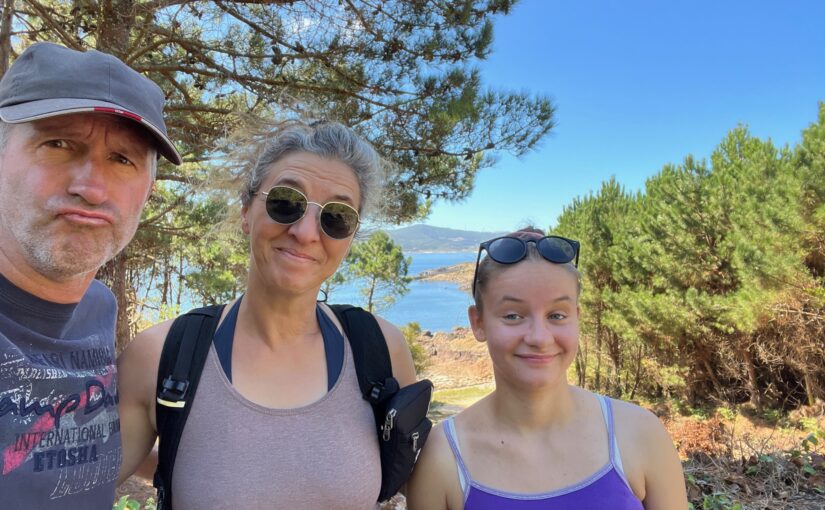 Wir sind zu Fuß unterwegs